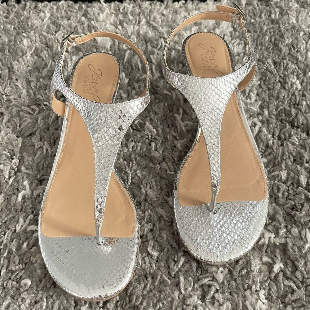 NWOB Badgley Mischka Wedge Sandals